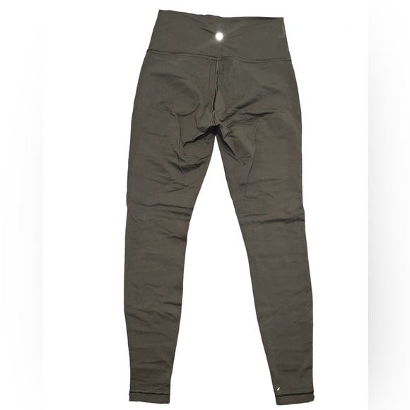 Lululemon Leggings Mesh ZigZag Olive Green - Picture 3 of 5